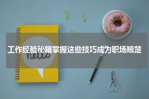 工作经验秘籍掌握这些技巧成为职场翘楚