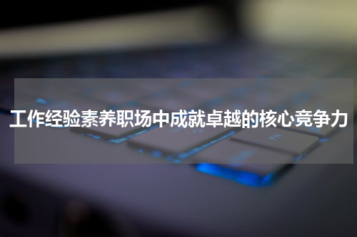 工作经验素养职场中成就卓越的核心竞争力