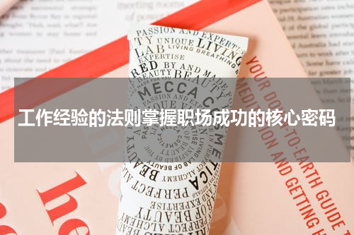 工作经验的法则掌握职场成功的核心密码