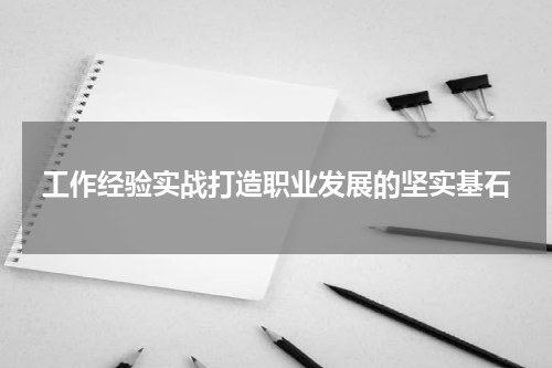 工作经验实战打造职业发展的坚实基石