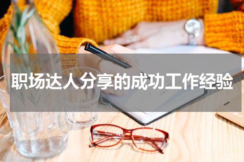 职场达人分享的成功工作经验