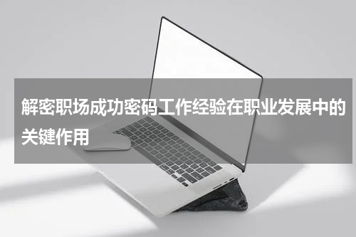 解密职场成功密码工作经验在职业发展中的关键作用