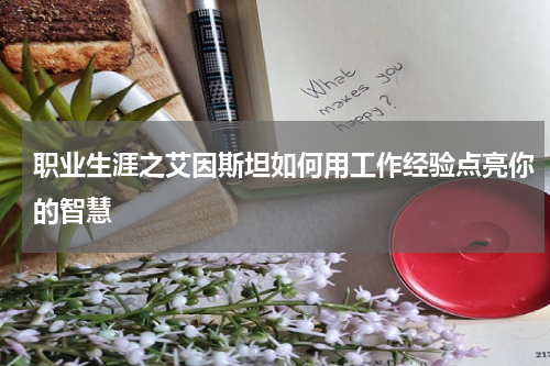 职业生涯之艾因斯坦如何用工作经验点亮你的智慧