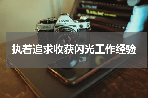 执着追求收获闪光工作经验
