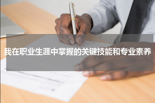 我在职业生涯中掌握的关键技能和专业素养