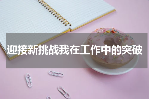 迎接新挑战我在工作中的突破