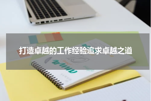 打造卓越的工作经验追求卓越之道