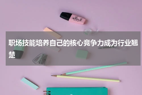 职场技能培养自己的核心竞争力成为行业翘楚