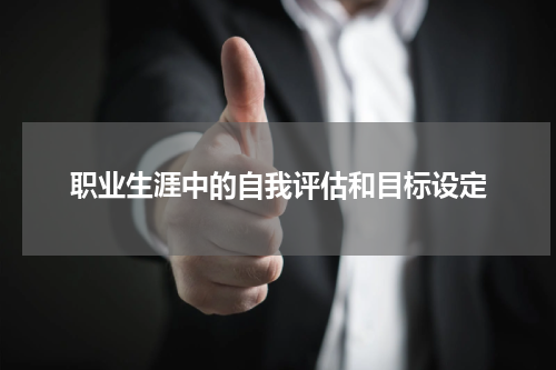 职业生涯中的自我评估和目标设定