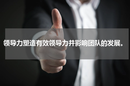 领导力塑造有效领导力并影响团队的发展。