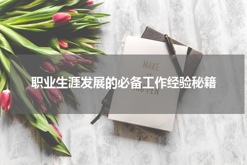 职业生涯发展的必备工作经验秘籍