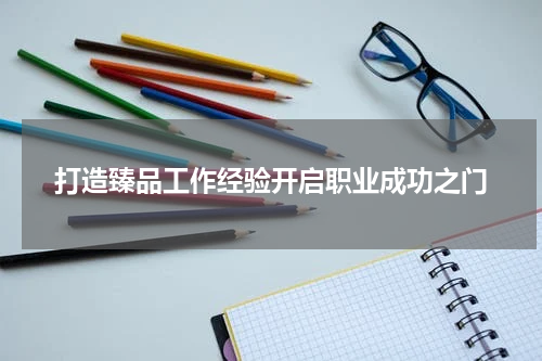 打造臻品工作经验开启职业成功之门