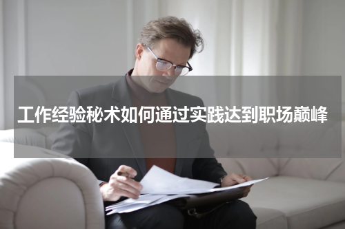工作经验秘术如何通过实践达到职场巅峰