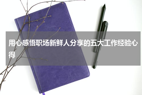 用心感悟职场新鲜人分享的五大工作经验心得