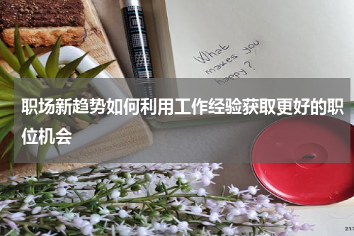 职场新趋势如何利用工作经验获取更好的职位机会