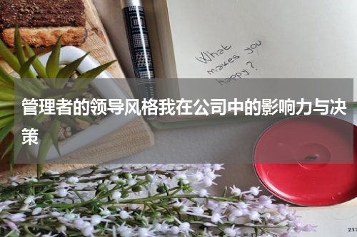管理者的领导风格我在公司中的影响力与决策