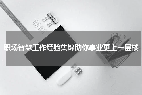 职场智慧工作经验集锦助你事业更上一层楼