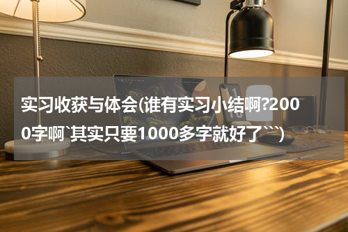实习收获与体会(谁有实习小结啊?2000字啊`其实只要1000多字就好了```)