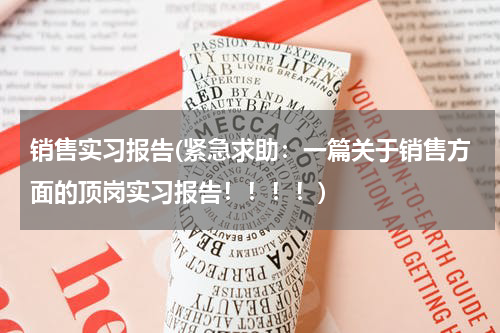 销售实习报告(紧急求助：一篇关于销售方面的顶岗实习报告！！！！)