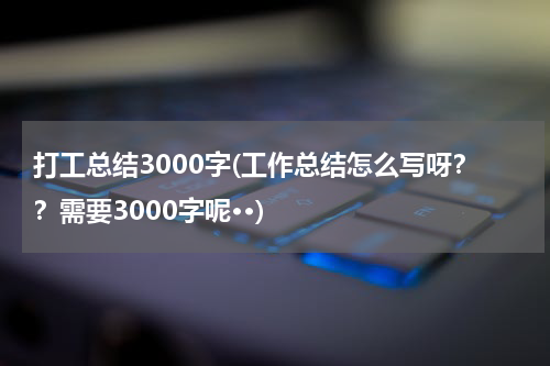 打工总结3000字(工作总结怎么写呀？？需要3000字呢··)