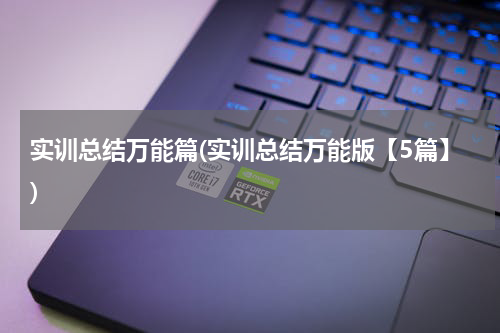 实训总结万能篇(实训总结万能版【5篇】)