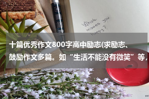 十篇优秀作文800字高中励志(求励志、鼓励作文多篇。如“生活不能没有微笑”等，题目不限。要求高中水平，不少八百字。)