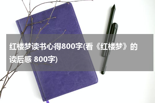 红楼梦读书心得800字(看《红楼梦》的读后感 800字)
