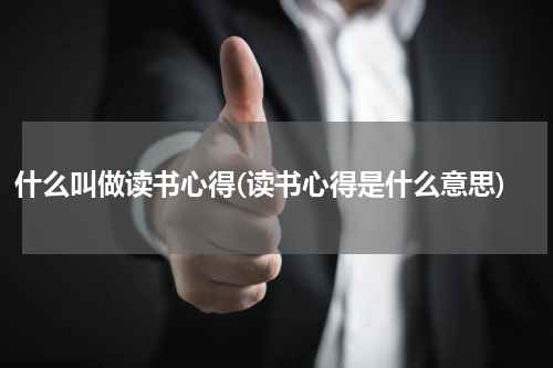 什么叫做读书心得(读书心得是什么意思)