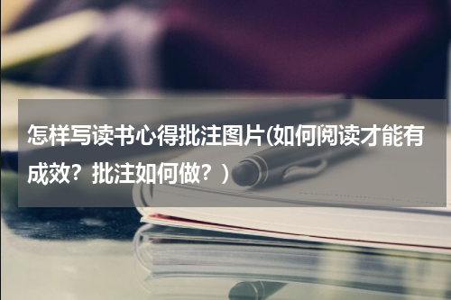 怎样写读书心得批注图片(如何阅读才能有成效？批注如何做？)
