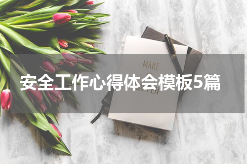 安全工作心得体会模板5篇
