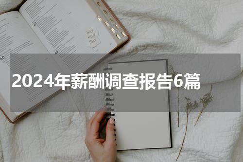 2024年薪酬调查报告6篇