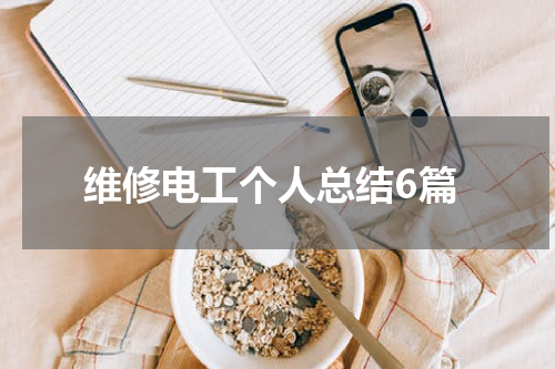 维修电工个人总结6篇