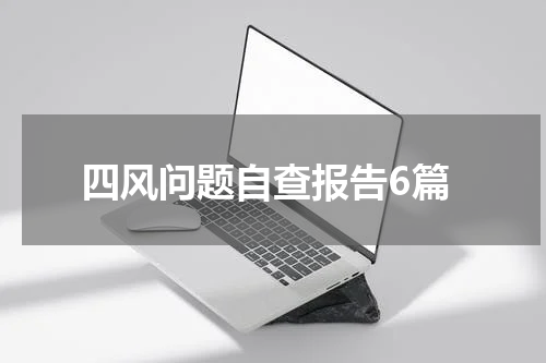 四风问题自查报告6篇