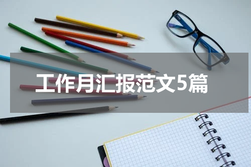 工作月汇报范文5篇