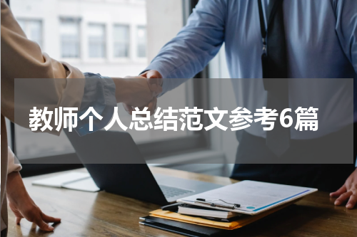 教师个人总结范文参考6篇