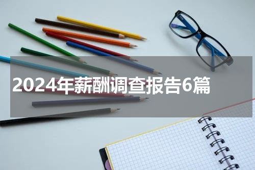 2024年薪酬调查报告6篇