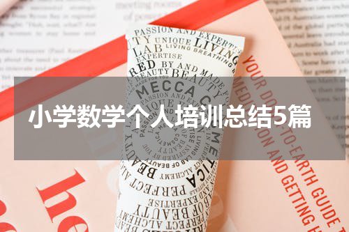 小学数学个人培训总结5篇