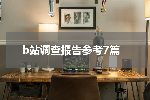 b站调查报告参考7篇