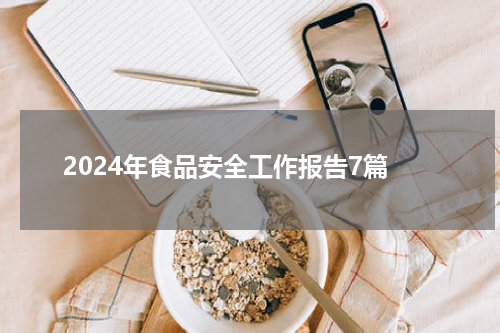 2024年食品安全工作报告7篇