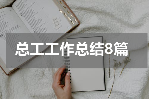 总工工作总结8篇