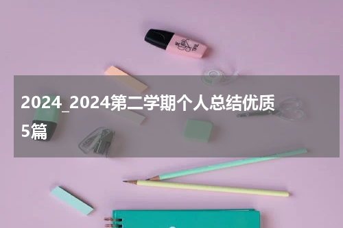 2024_2024第二学期个人总结优质5篇