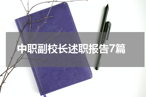 中职副校长述职报告7篇
