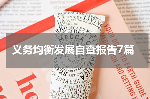 义务均衡发展自查报告7篇