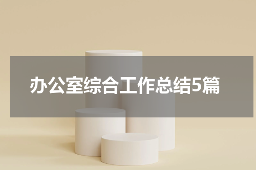 办公室综合工作总结5篇