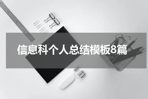 信息科个人总结模板8篇