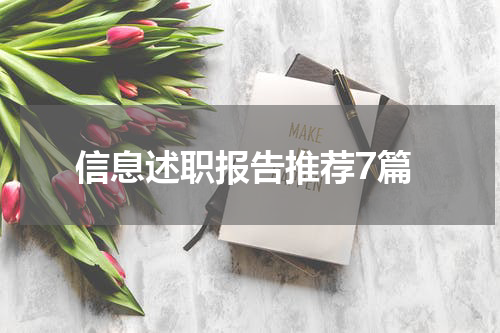 信息述职报告推荐7篇