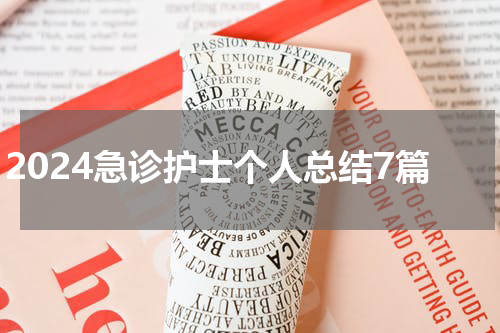 2024急诊护士个人总结7篇