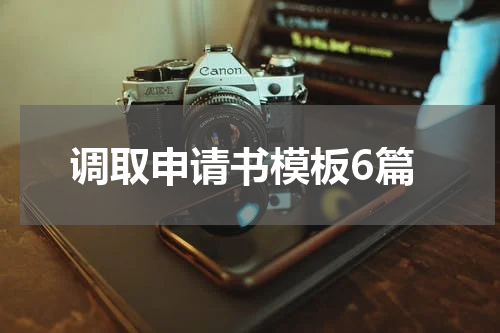 调取申请书模板6篇