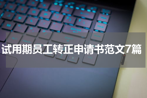 试用期员工转正申请书范文7篇