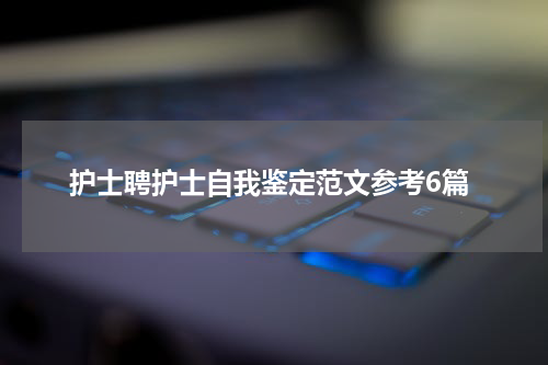 护士聘护士自我鉴定范文参考6篇